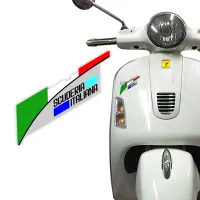 Logo Badge Extension for Vespa GTS Italian Flag Scuderia Italiana decal